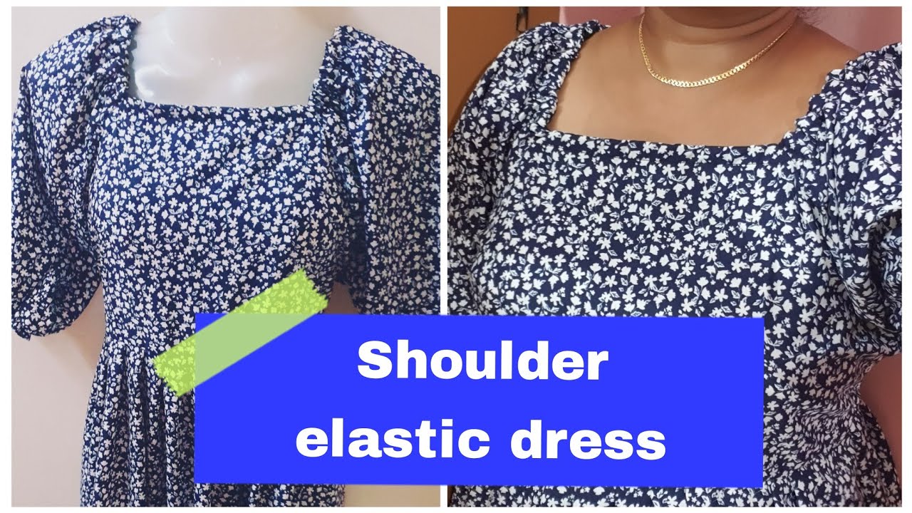 Shoulder elastic dress തയ്ക്കാം 