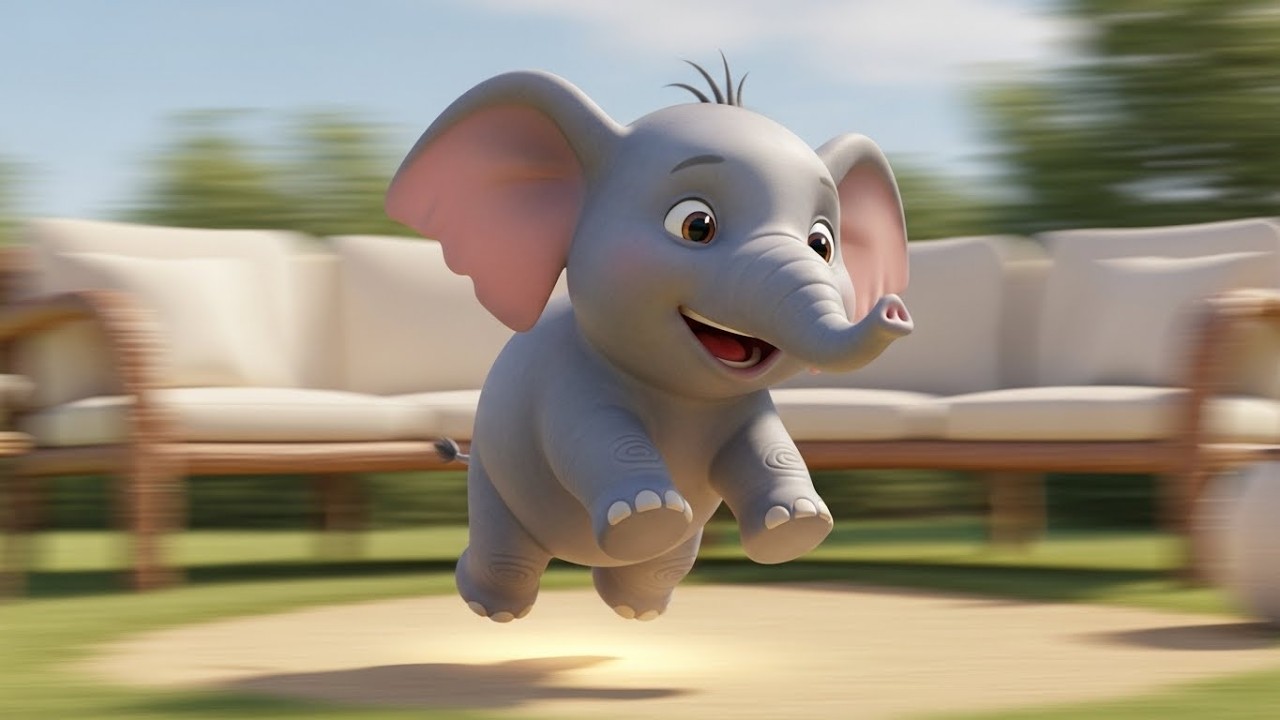 Слоненок учится прыгать 🐘🤸‍♂️😄 | Мультфильм для детей и весёлые приключения