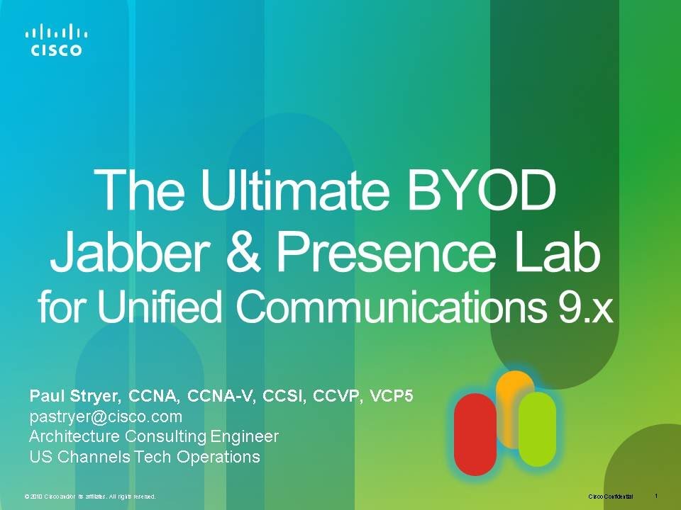The Ultimate Jabber & Presence Lab for CUCM 9.x