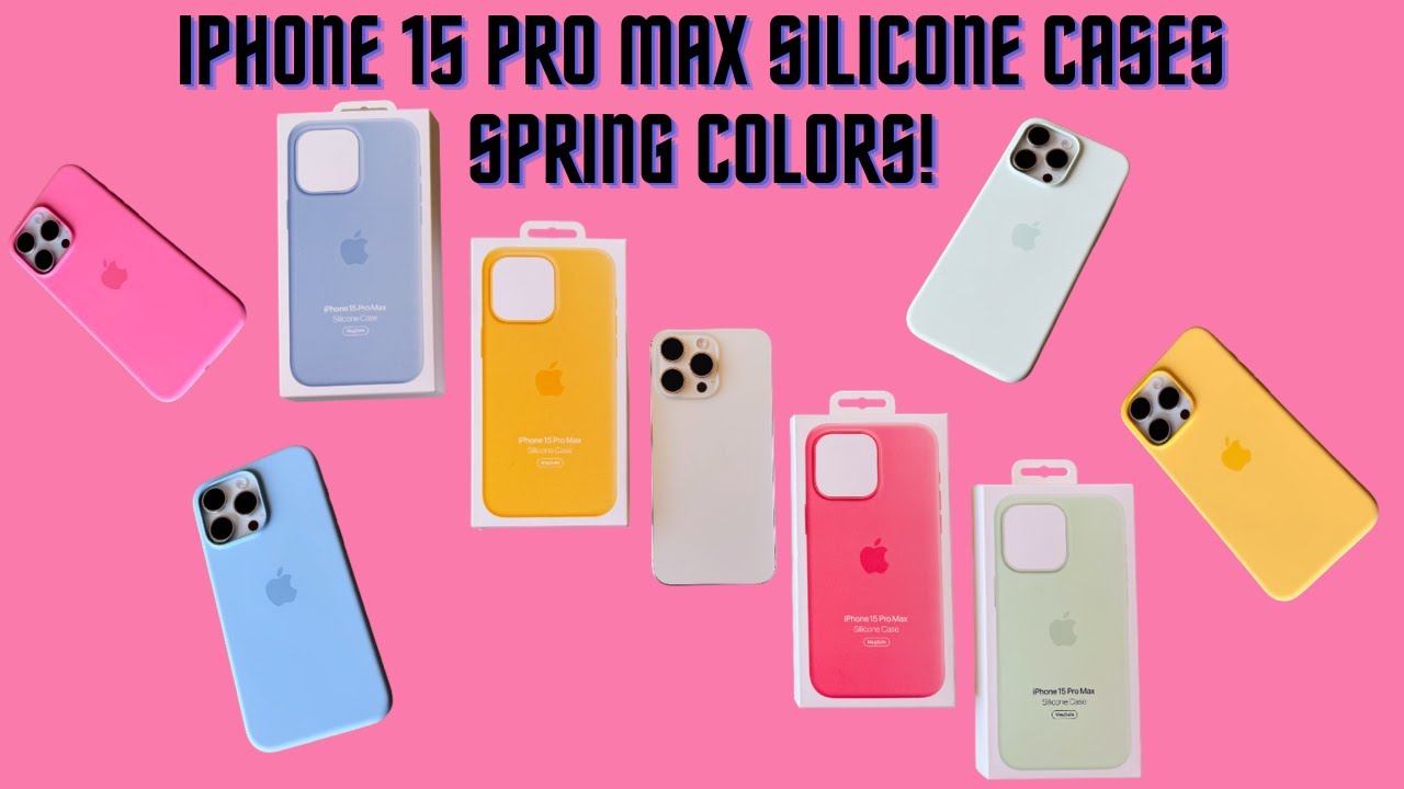 Spring Apple NEW iPhone 15 Pro / Pro Max Silicone Case Colors!