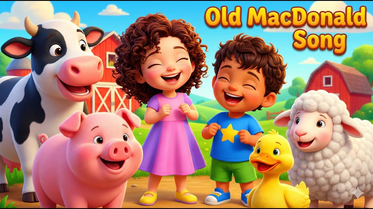 Old MacDonald Had a Farm 🐮 | Kids Nursery Rhyme | Farm Animals Song