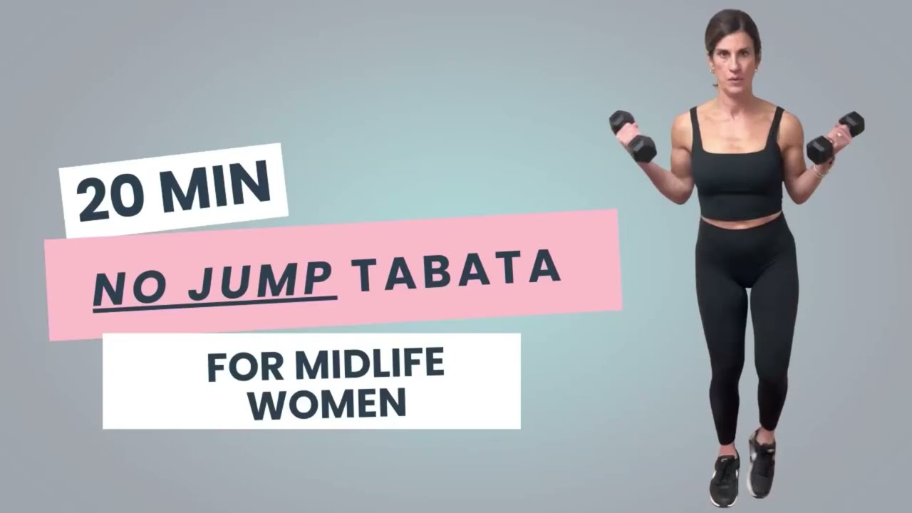 No Jump 20-Minute Tabata Workout for Women Over 40 | Burn Fat & Boost Metabolism