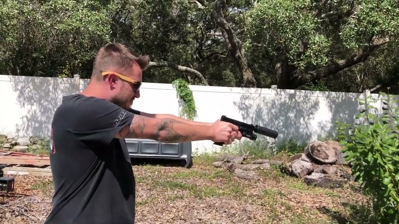 Glock 45 Omega 9k Suppressor Federal 150 Grain 9mm