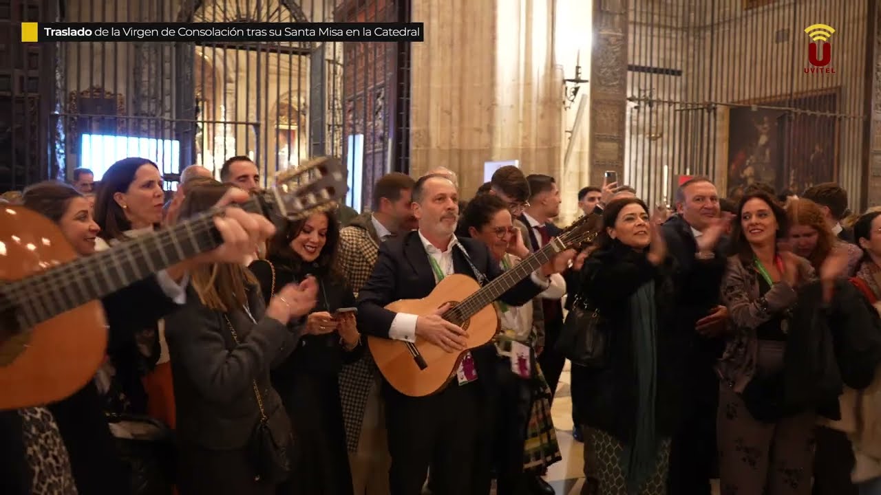 Magna de Sevilla, reportaje del traslado de la Virgen de Consolación tras su Santa Misa