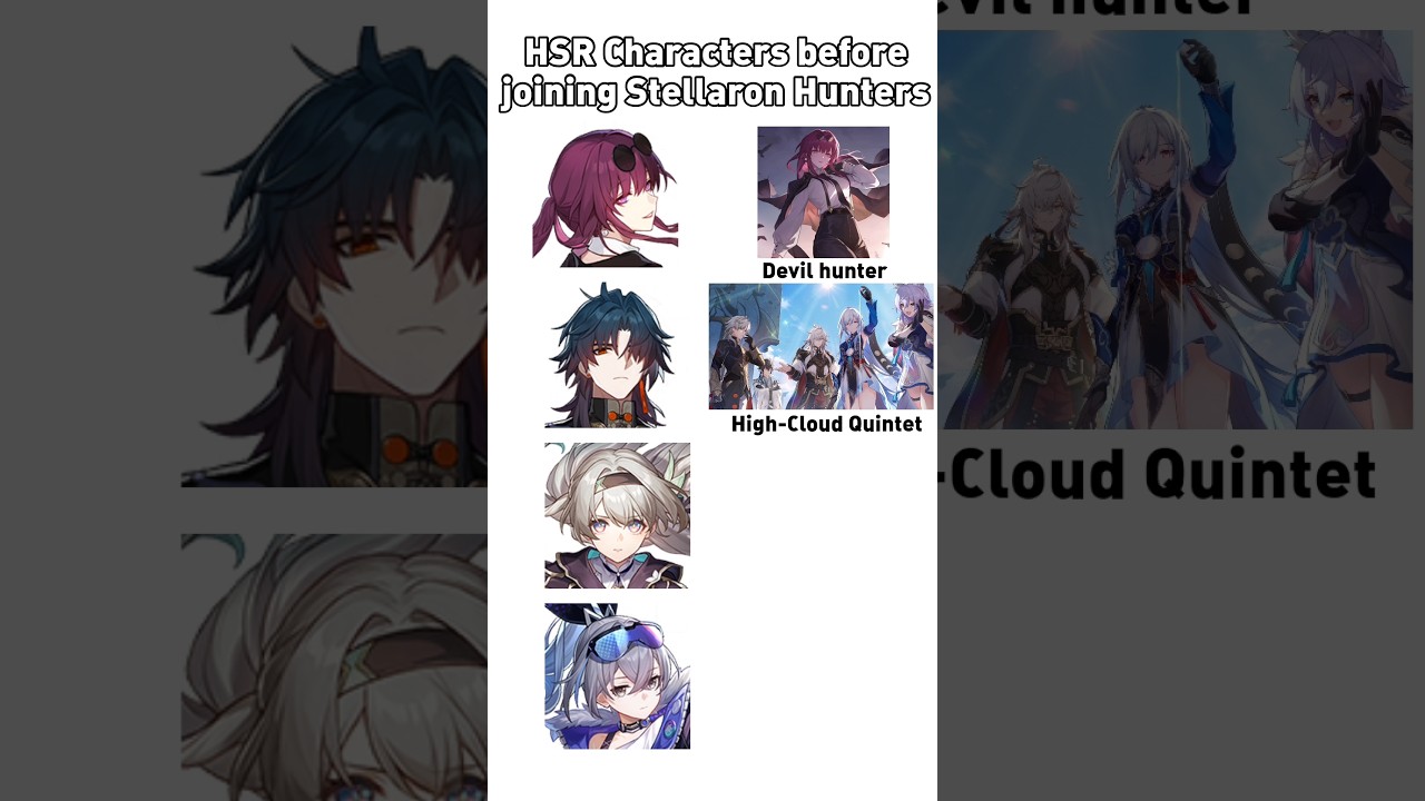 HSR Characters before joining the Stellaron Hunters #castorice #anaxa #aglaea #hyacine #cipher