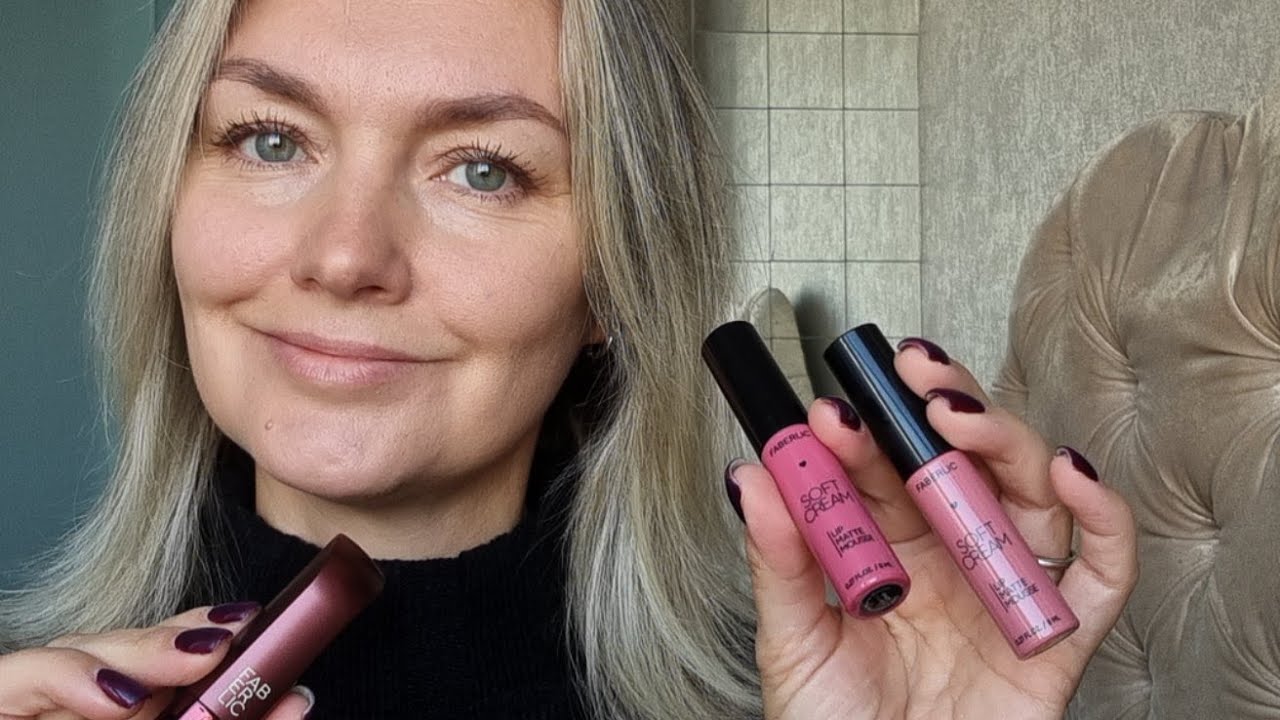 Тестирую НОВЫЕ матовые помады Soft Cream Faberlic: 40966, 40968, полуматовая 40577, пудровая 40987