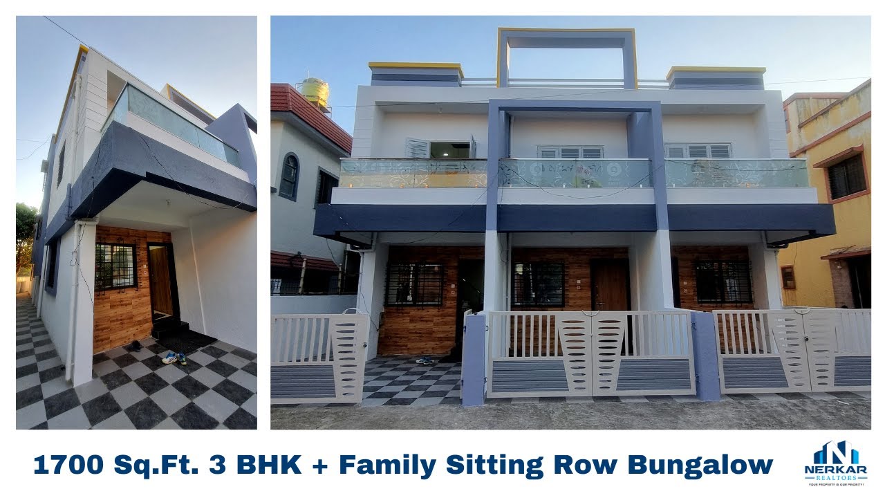 New 3 BHK + Family sitting Row Bungalow In Nashik Near CCM Mall | नाशिक मध्ये नविन ३ बीएचके रोबंगलो