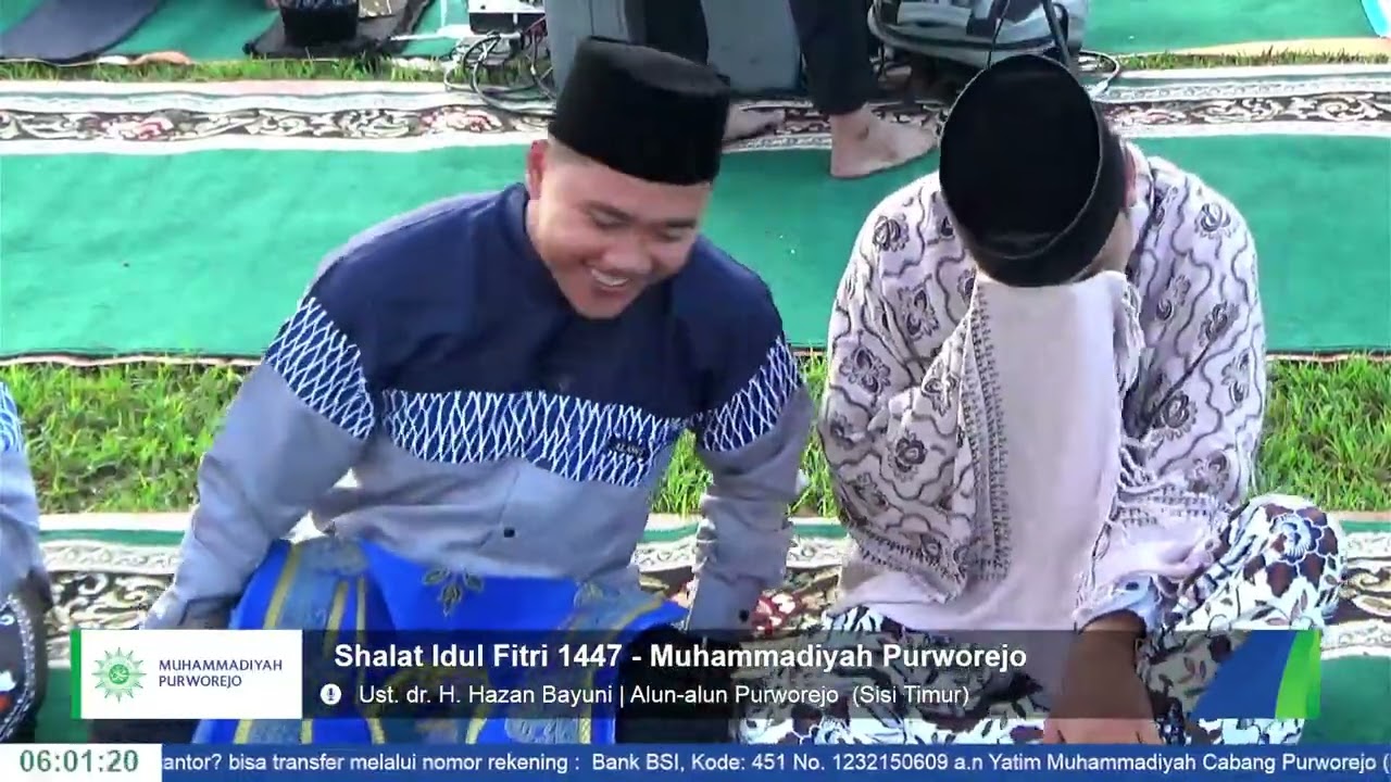 LIVE - Shalat Idul Fitri 1447 - Ust. dr. H. Hasan Bayuni - Muhammadiyah Purworejo