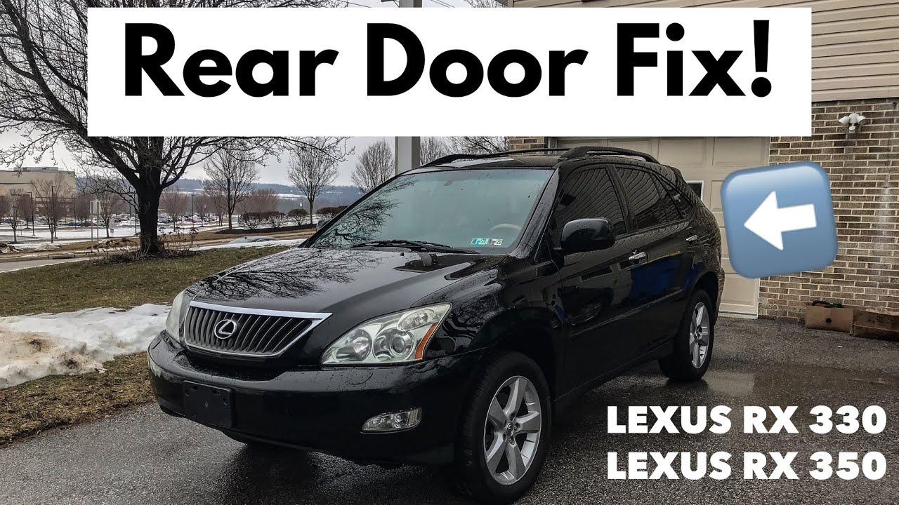 Ремонт электропривода задней двери на Lexus RX 330 и RX 350