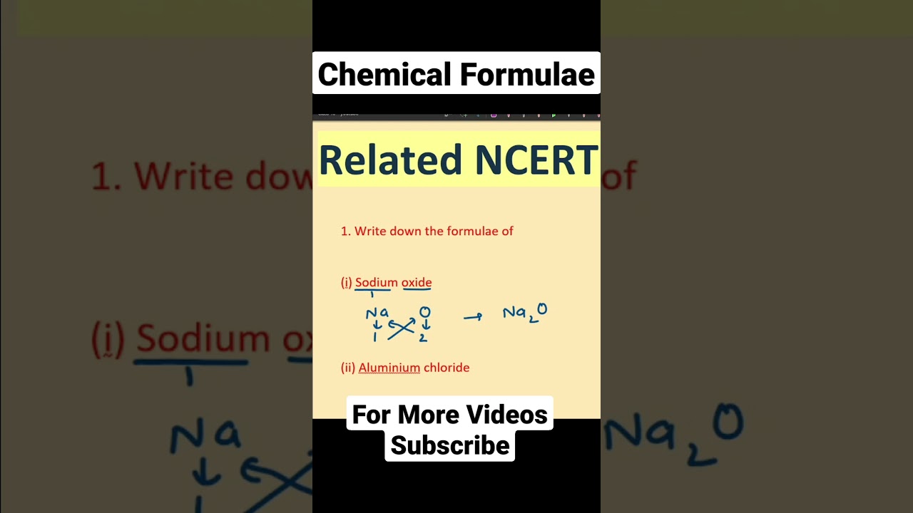 Chemical Formulae Short Tricks #chemicalformulae #science #trending #class9 #chemistry