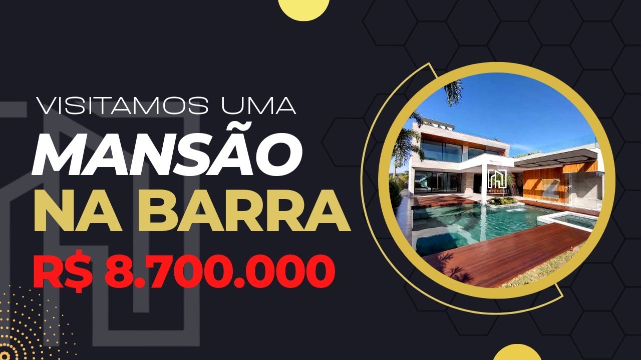 FIZEMOS UM TOUR EM UMA MANS&Atilde;O DE R$8.700.000 EM ALPHAVILLE - BARRA DA TIJUCA NO RIO DE JANEIRO