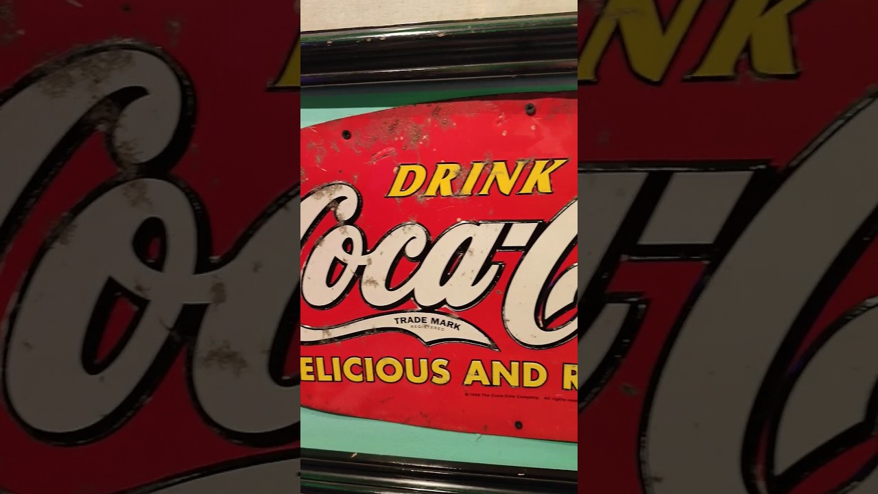 Vintage Coca Cola sign #collectibles #antique #cocacola