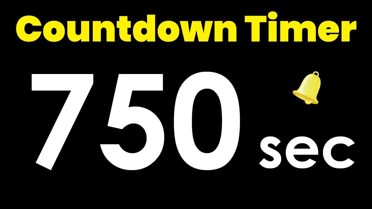 750 second Countdown Timer with Alarm #timerstore #750s #countdown