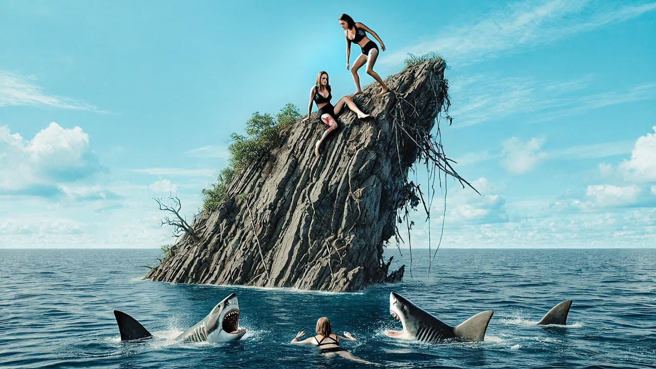 Influencers Try to Record Adventure Video But End Up Getting Stranded on Tiny Island With Sharks