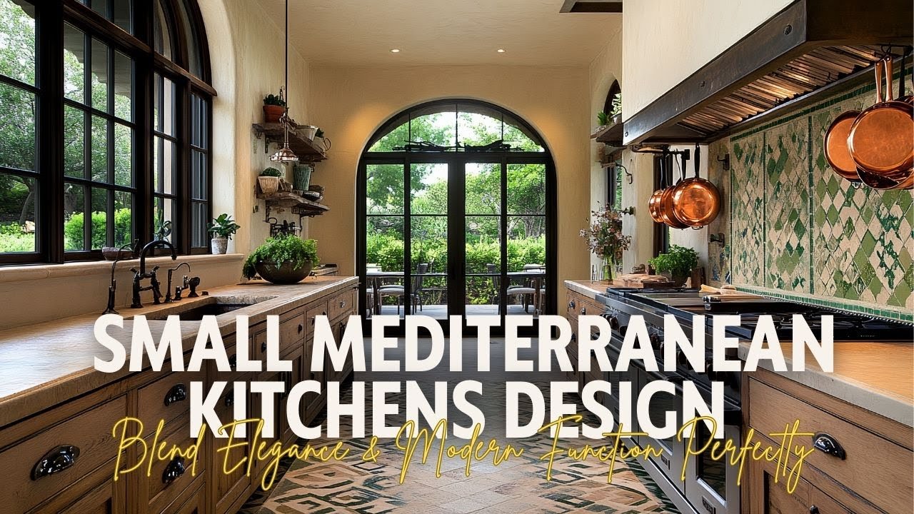 Unique Small Mediterranean Kitchens That Blend Elegance & Modern Function Perfectly