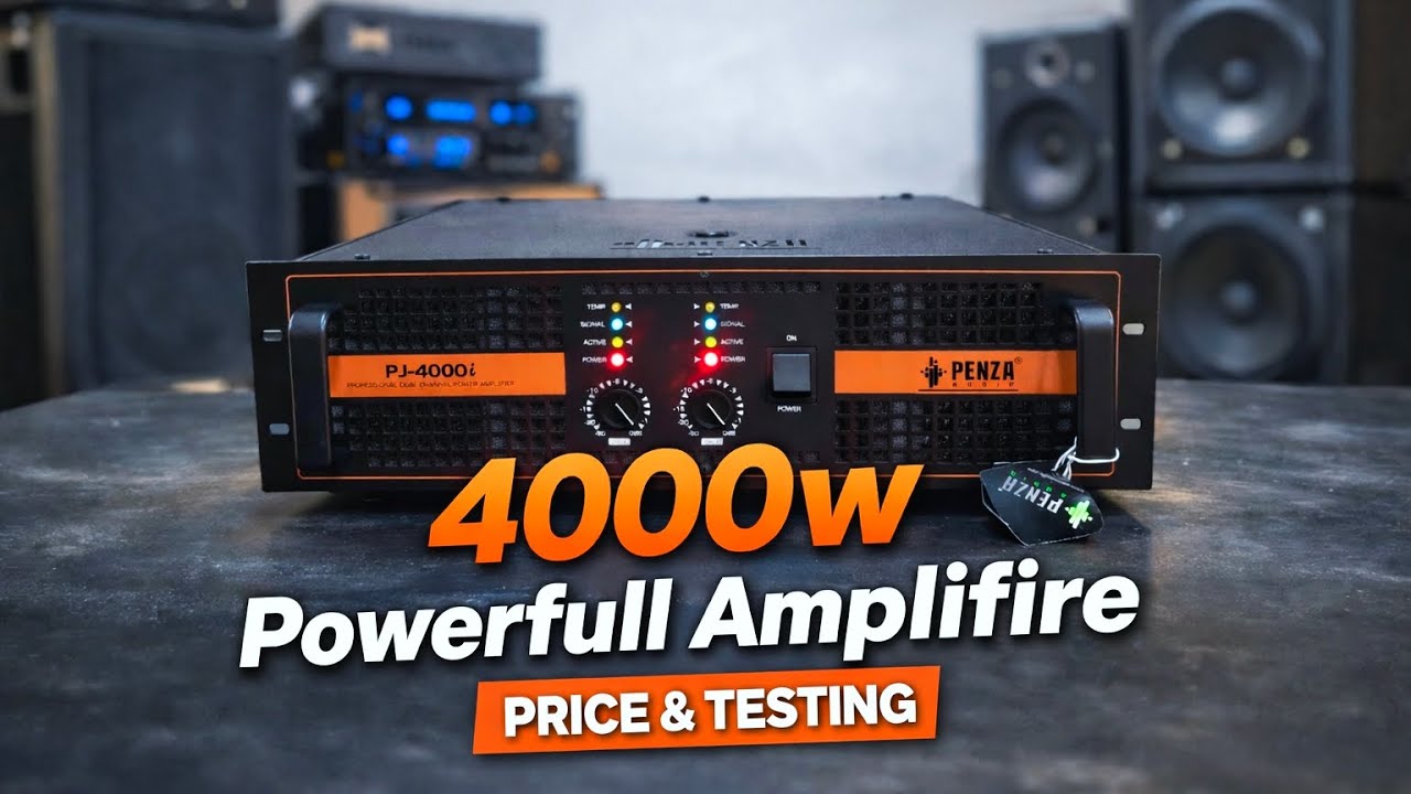 4000w Amplifire Full Testing || Penza Audio 4000w Amplifire With Crossover || Ninja DJ 