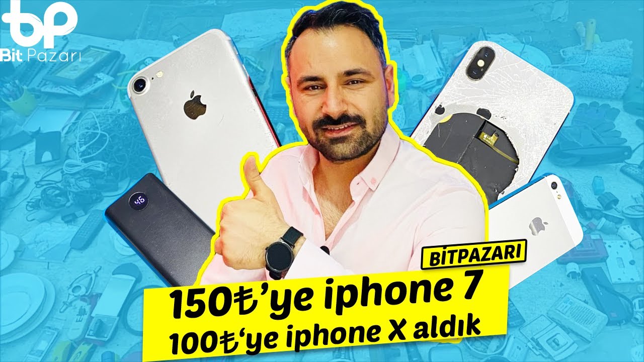 İSTANBUL BİT PAZARI 100₺ YE İPHONE X- 150₺ YE İPHONE 7 ALDIK ✅