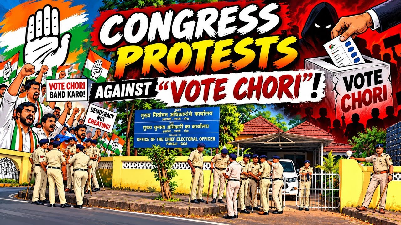 LIVE - Congress protest against 