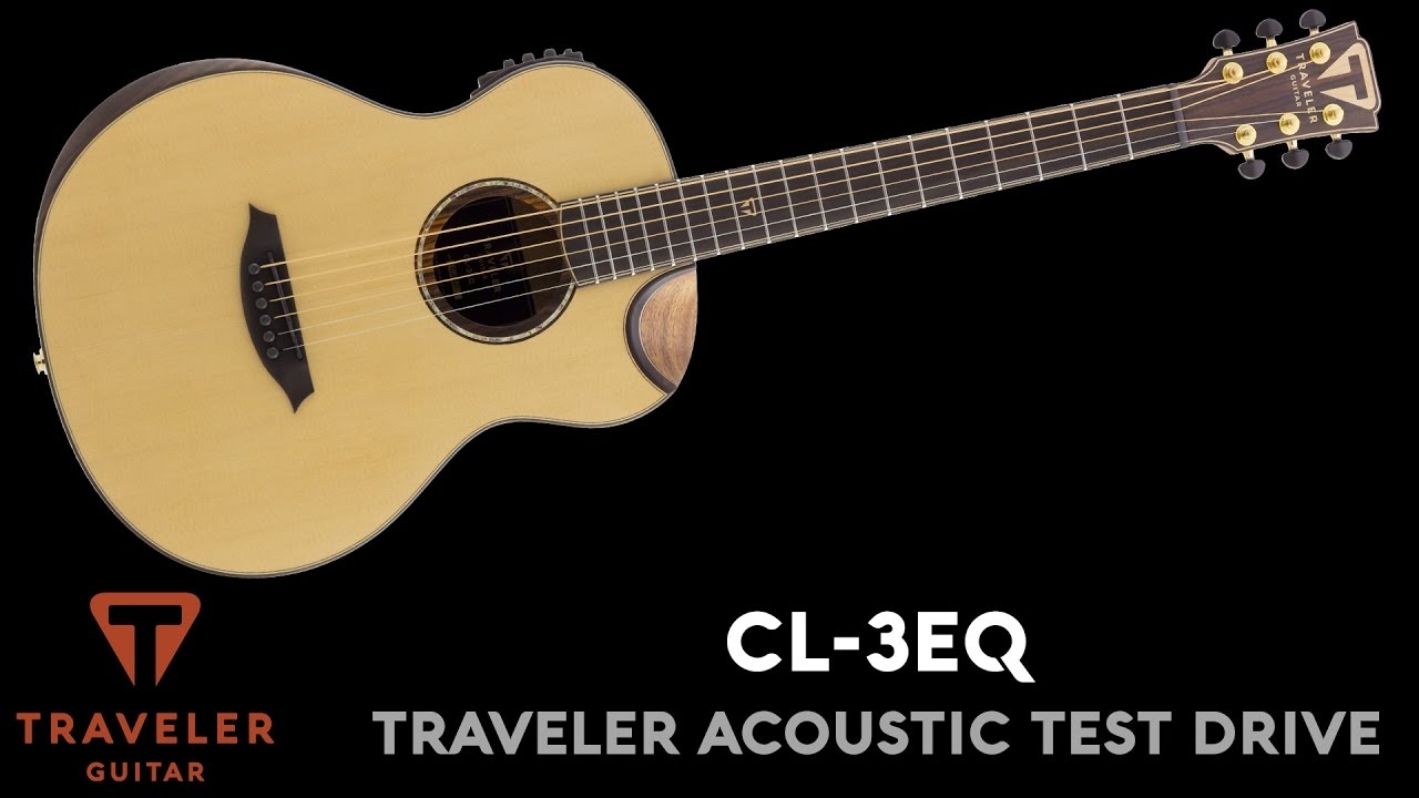Traveler Guitar CL-3E Acoustic Guitar Test Drive Product Demo