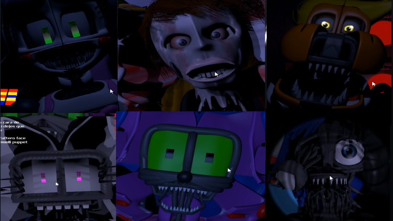 ALL JUMPSCARES / TODOS LOS SUSTOS / Six Nights at Zaftero