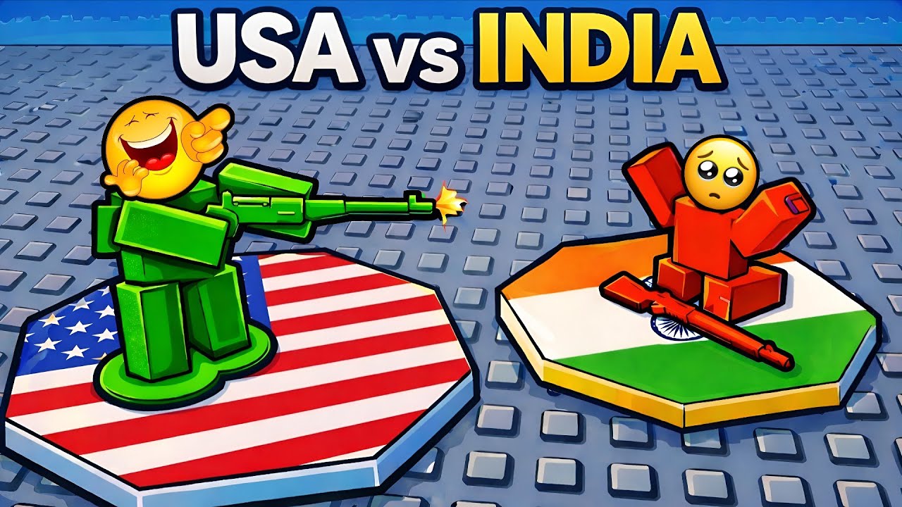 Roblox World 🌎 War 3 - AMERICA vs INDIA || Hello Gaming Dude 