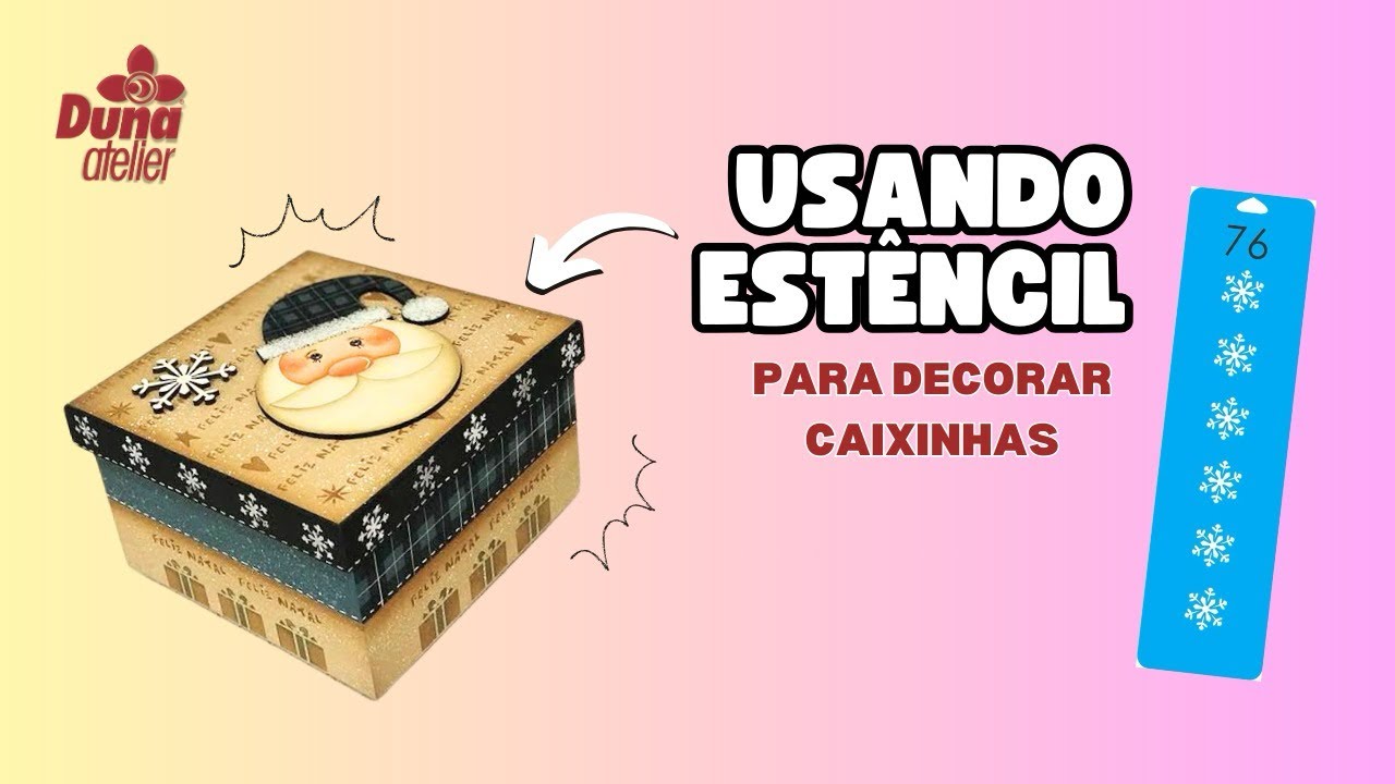 ✅DIY:USANDO est&ecirc;ncil PARA decorar CAIXINHAS! 🌷💖