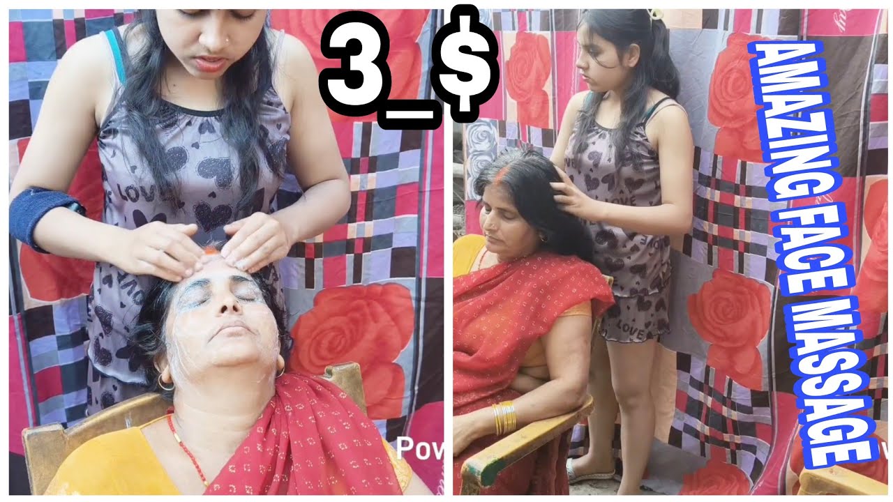 INDIAN BEAUTIFUL GIRLS,!!! Face Massage..