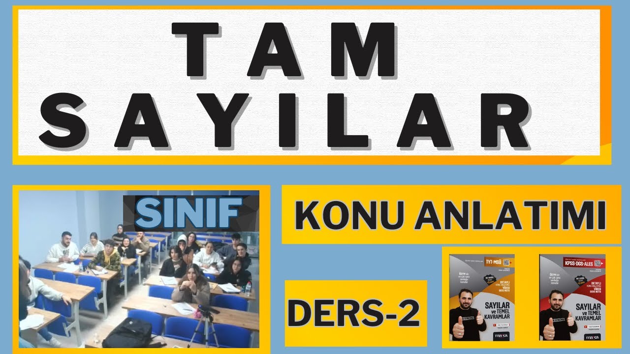 30) Tam Sayılar -2 Konu Anlatımı Detaylı | Temel Kavramlar Tam Sayılar İşlemler Soru Çözümü 2024