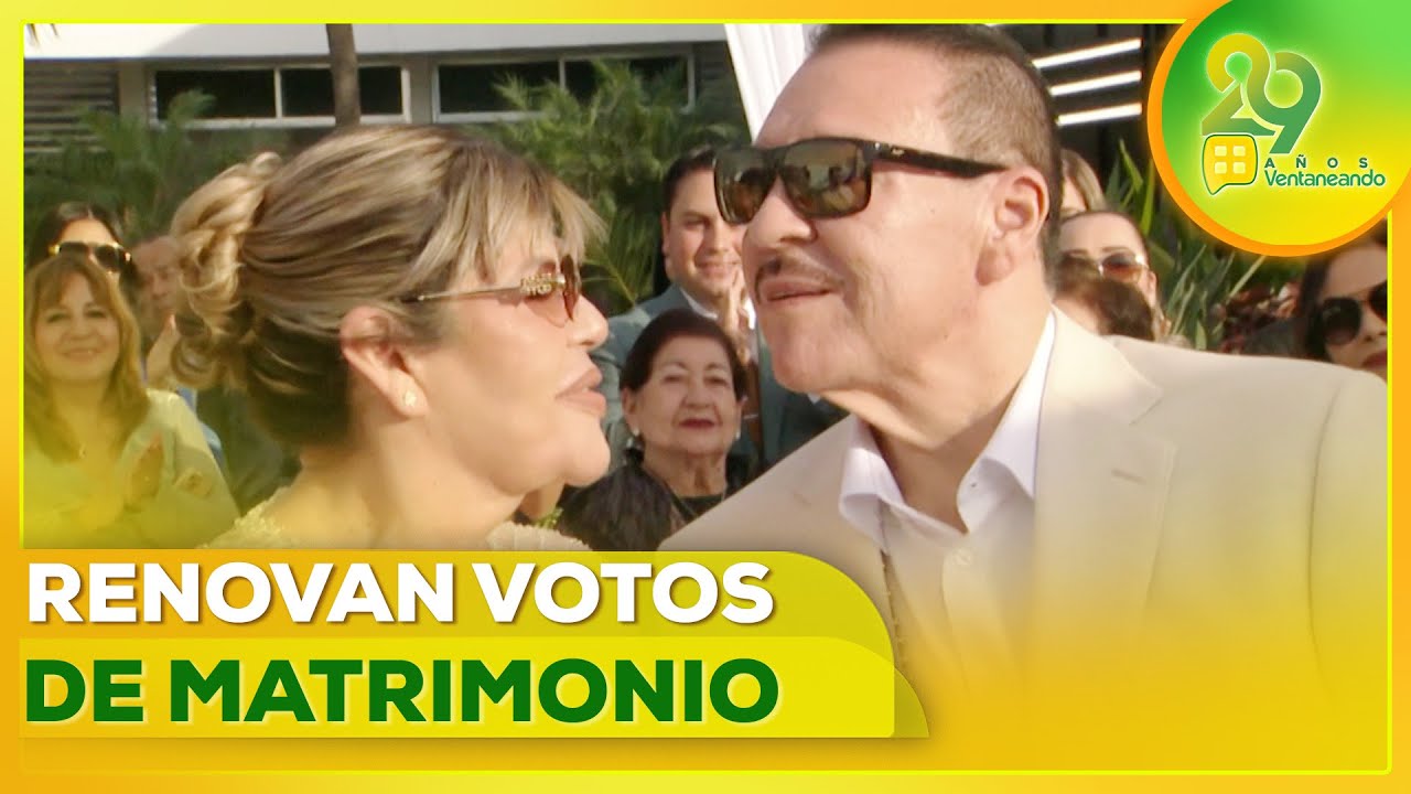 Julio Preciado y Lorena Ríos renovaron sus votos tras 40 años de matrimonio 💍✨ | Ventaneando