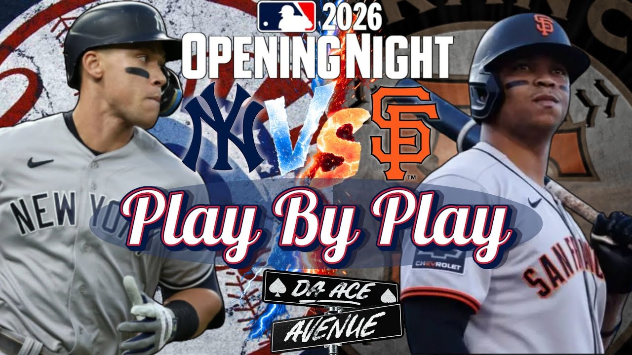 &spades;️ LIVE | NEW YORK YANKEES VS SAN FRANCISCO GIANTS| MLB OPENING NIGHT |PLAY BY PLAY & REACTION