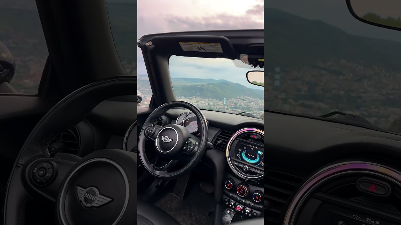 Mini cabrio blue - car rental in Georgia / Аренда авто в Грузии Mini cabrio blue