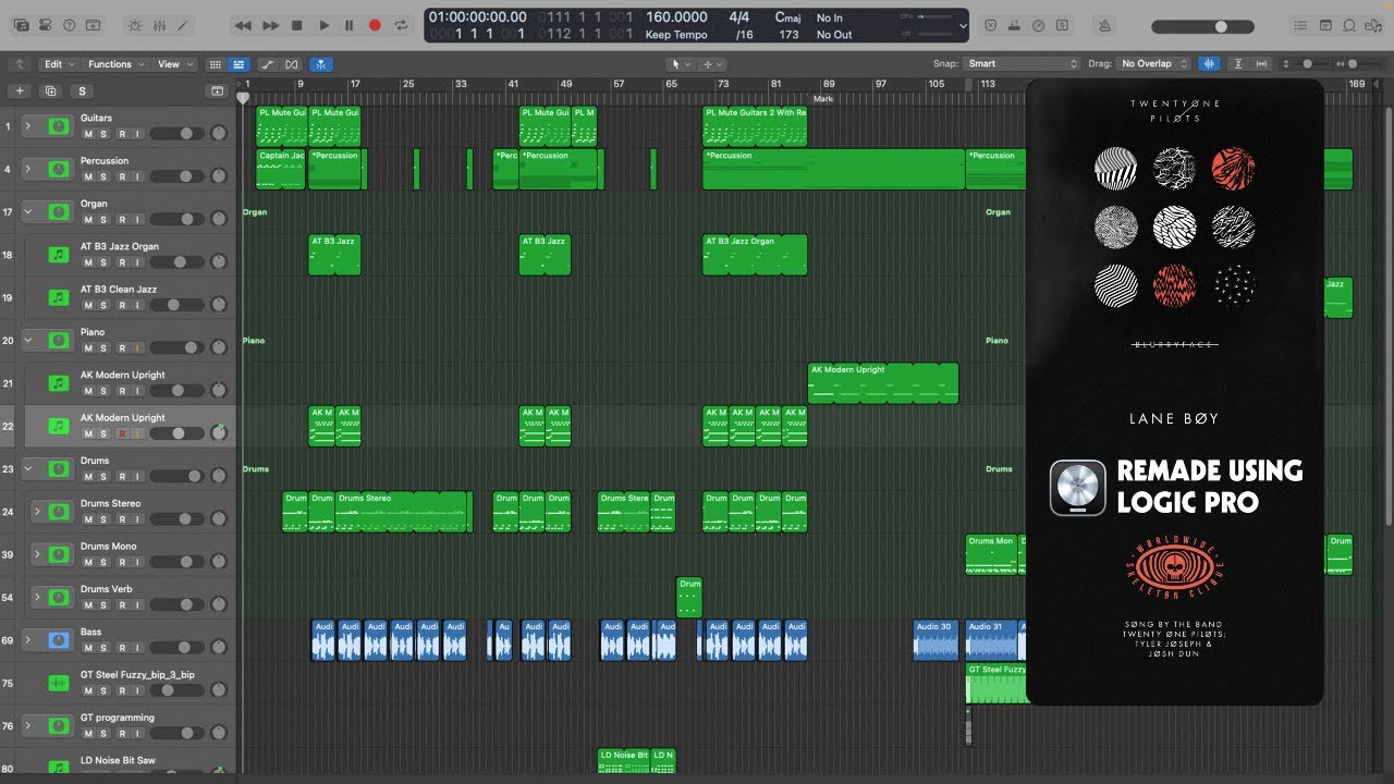 06 - Lane Boy - twenty one pilots Instrumental (Logic Pro)