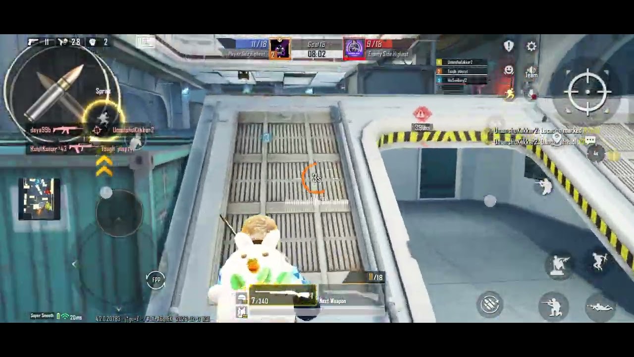 Playing bgmi gun game 