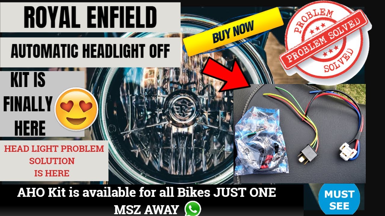 Royal Enfield Automatic Headlight Off Kit is finally Here | On Great Subscriber demand|  Vlog # 177