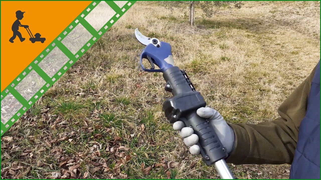 Forbice elettrica da potatura BullMach ARTEMIS 40- con asta di prolunga da 1.5 a 2.1 metri