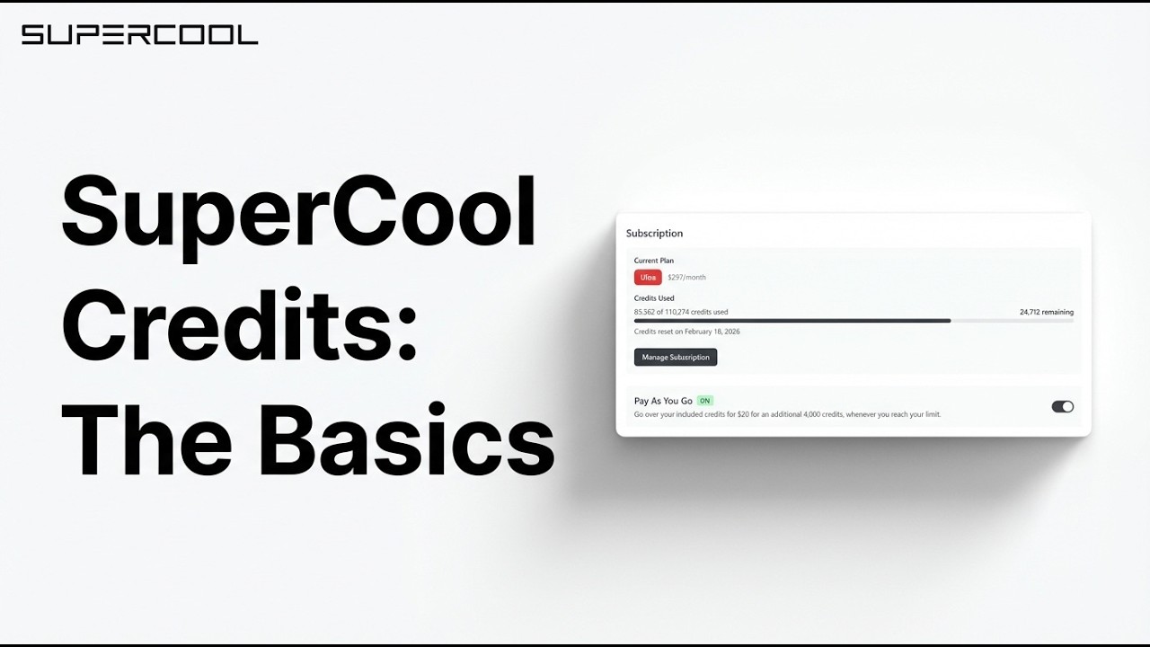 How Supercool Credits Work and How to Use Them Wisely | Supercool Training