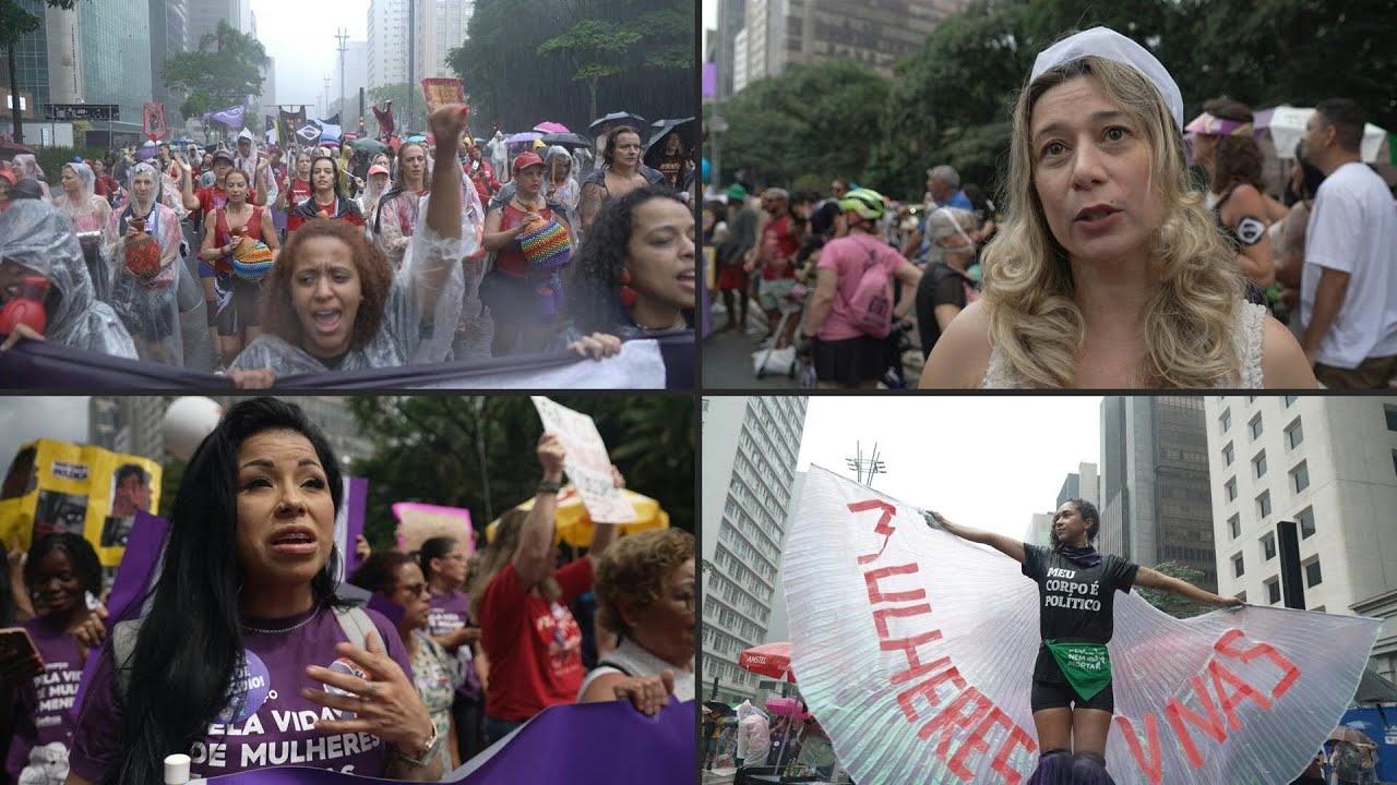 Brasileiras vão às ruas no dia 8 de março em meio a onda de violência | AFP