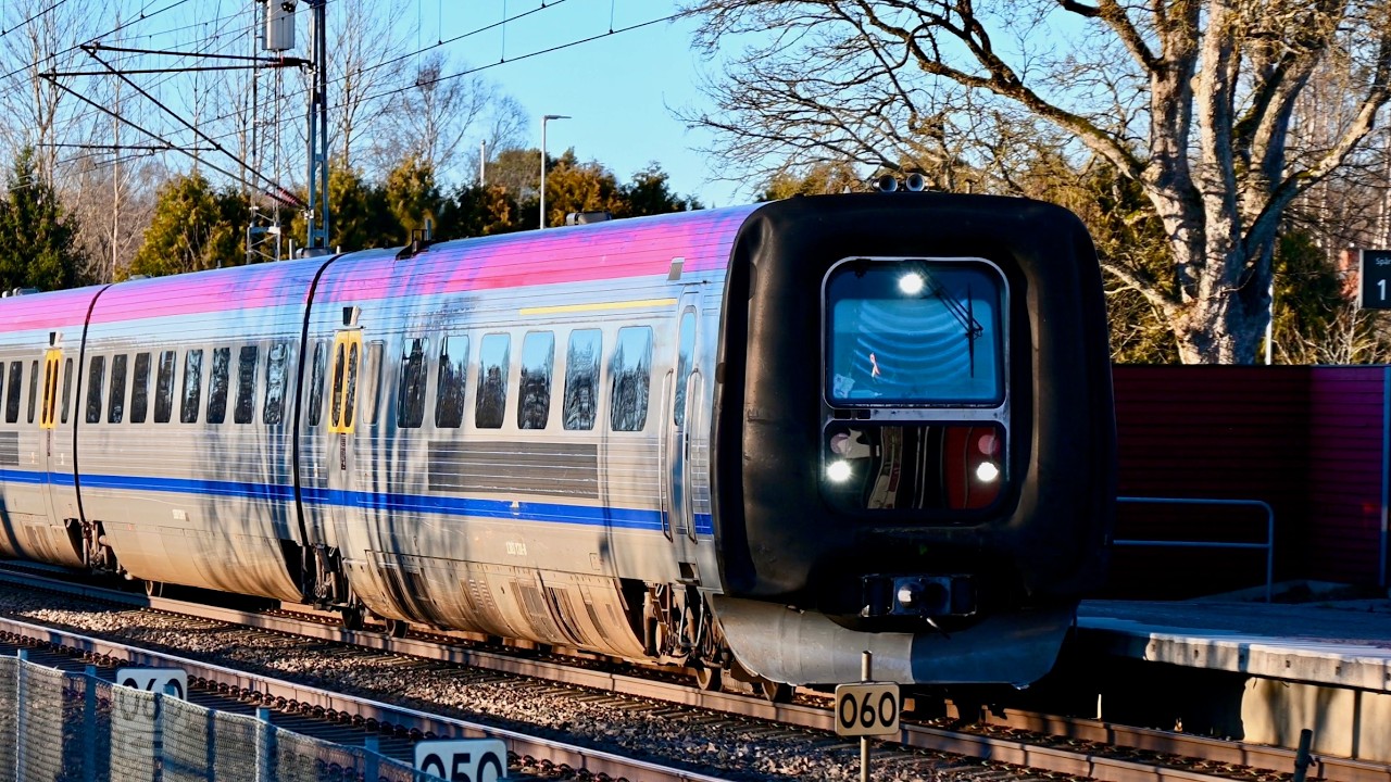 Swedish spring on tracks part 32 - Trains in Moheda