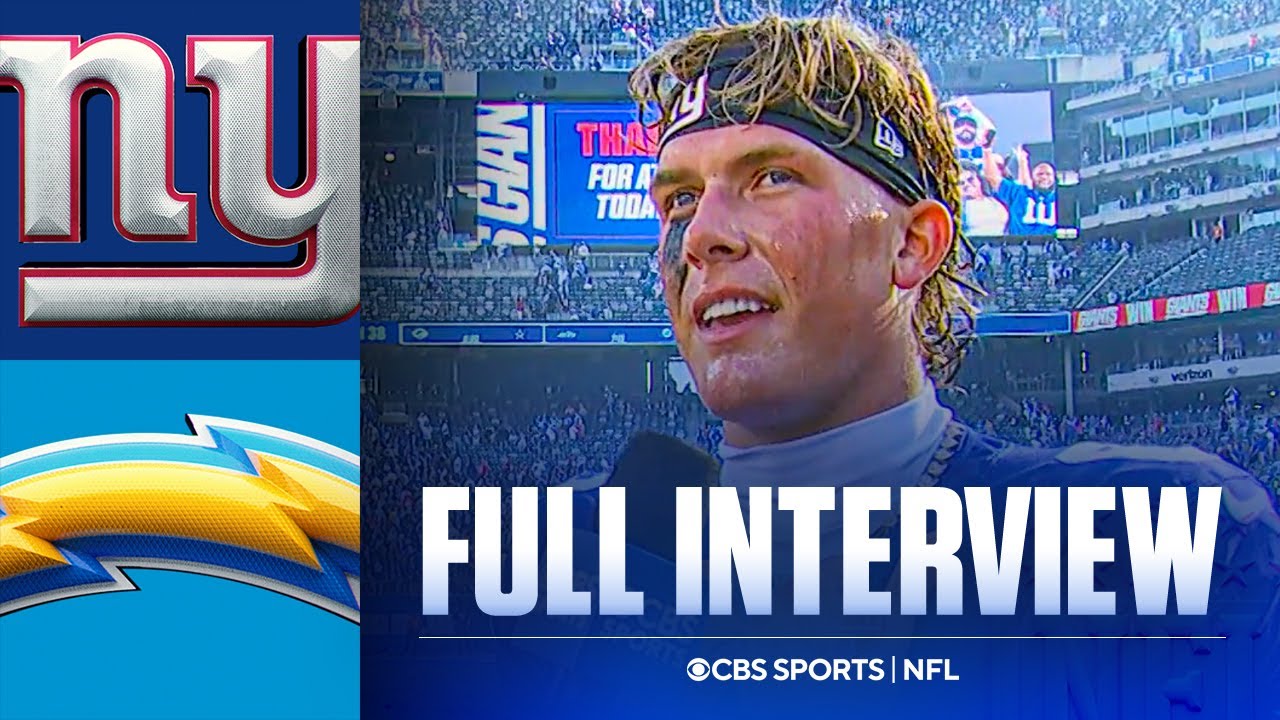 Jaxson Dart Reflects on First NFL Win in Debut: &lsquo;Just the Start of the Journey&rsquo; | Full Interview
