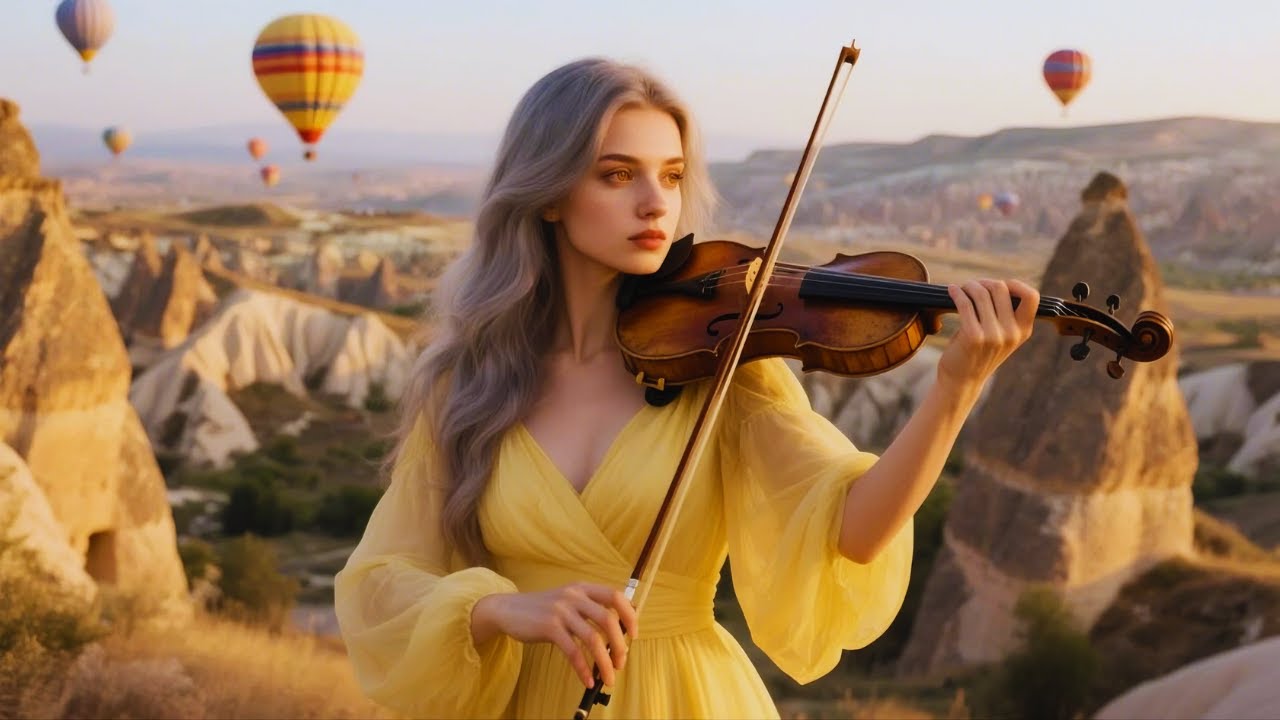 Peaceful Violin & Piano for Healing & Solitude | A Cinematic Journey in Cappadocia