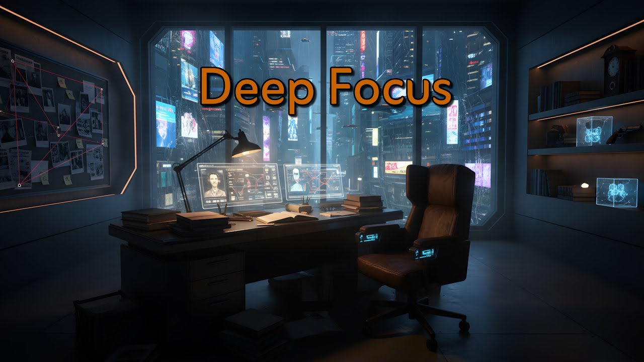 Focus Like a Detective | Background Deep Music Beats for Work, Coding, and Study