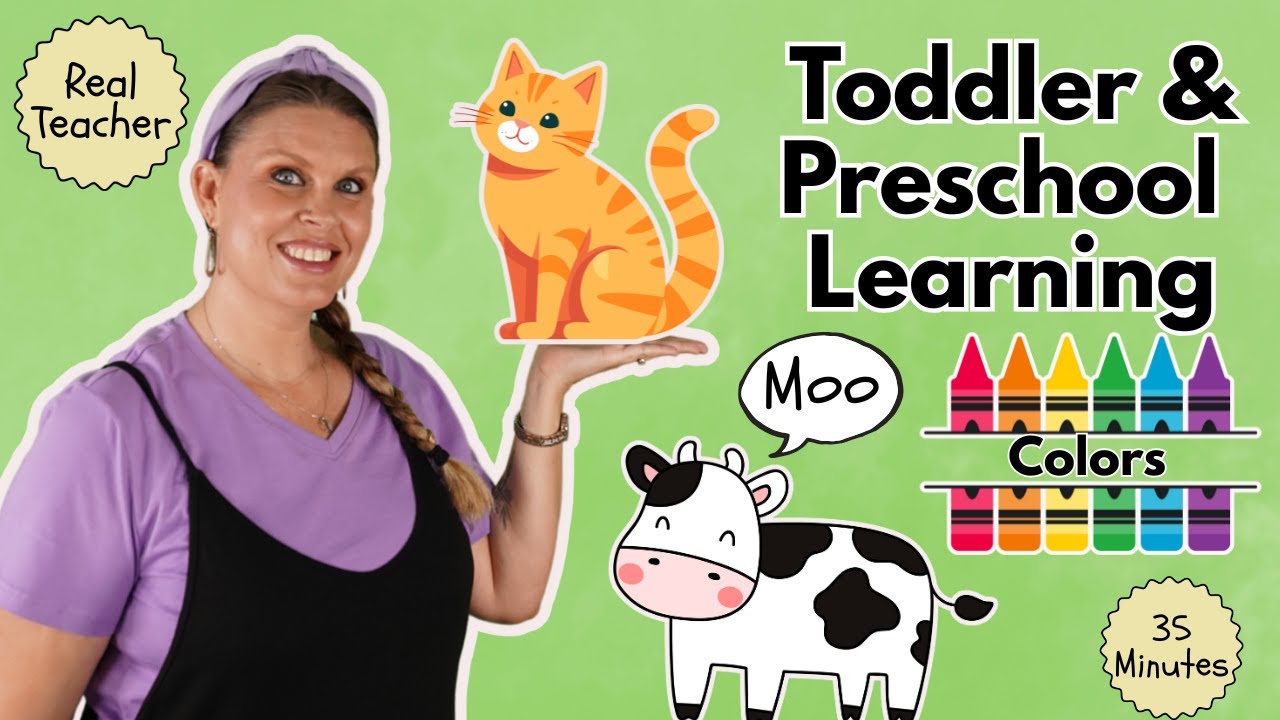 Colors, Counting, Numbers | Phonics - Letter C | Old McDonald | Preschool & Toddler Learning Video