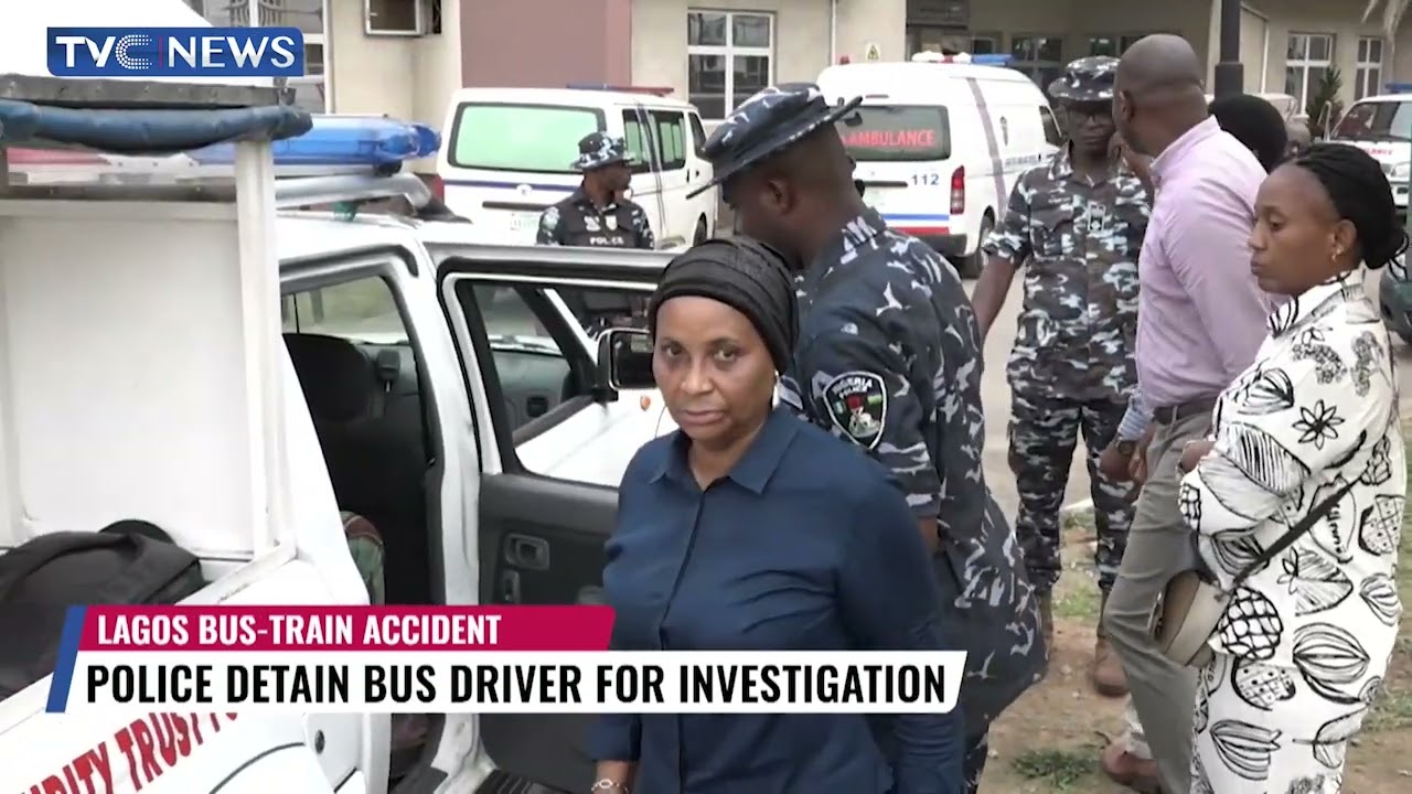 Police Detain BRT Driver For Investigation After Lagos Bus-Train Accident