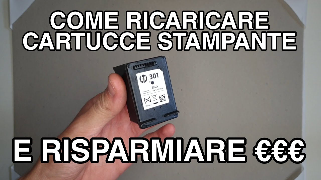 Come Ricaricare Cartucce Stampante HP in CASA €€€ (HP ed altri marchi)