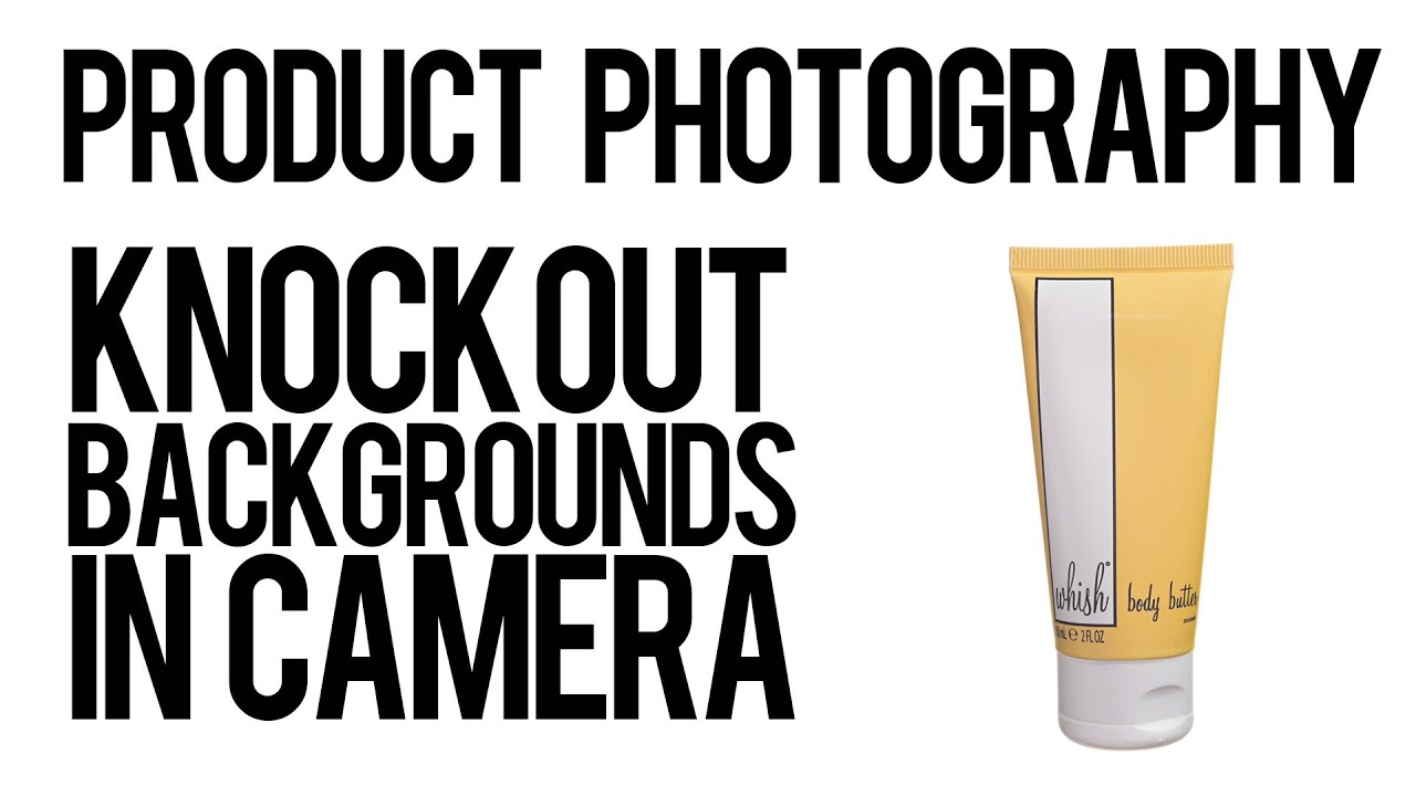 How to do Product Lighting with 2 Lights With No Background or Shadows w White Knocked Out in Camera