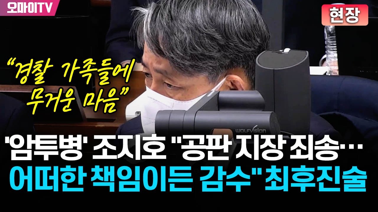 "공판 지장 드려 죄송" 첫마디 꺼낸 '암투병' 조지호 "어떤 책임이든 기꺼이 감수" 