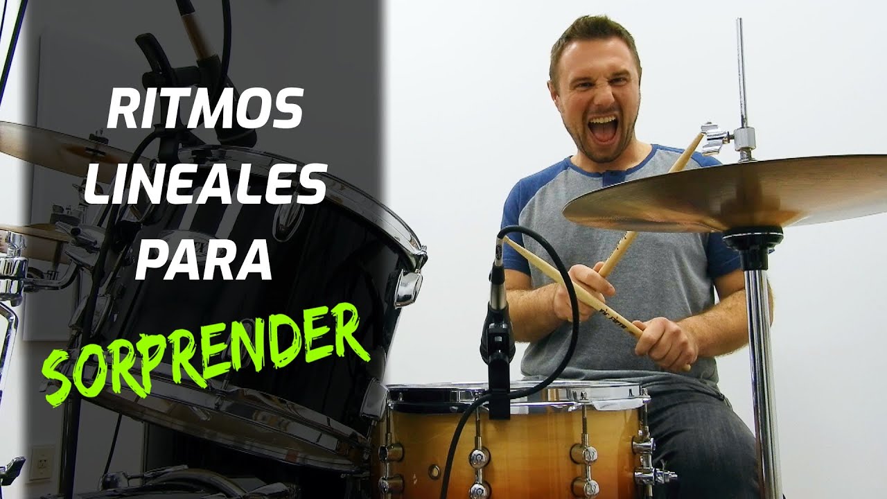 APRENDE a crear RITMOS lineales ESPECTACULARES - Clases de BATERIA