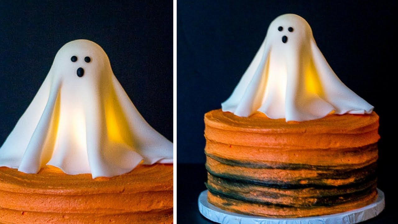 Glowing Ghost Cake Topper Tutorial