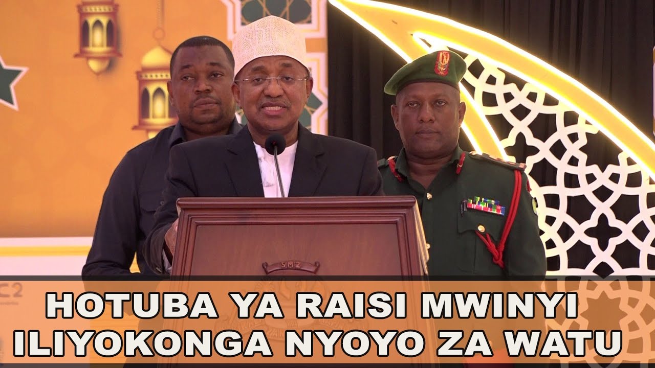HOTUBA YA RAISI MWINYI ILIYOKONGA NYOYO ZA WATU
