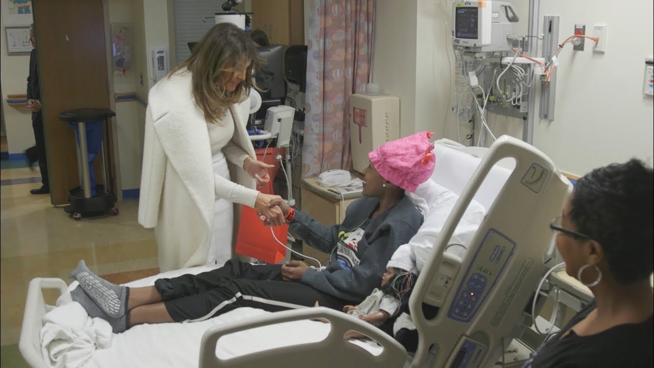 First Lady Melania Trump Visits Children's National